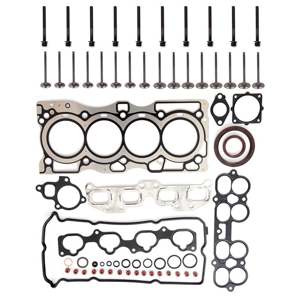 ECCPP Engine Replacement Head Gasket Set Bolts Kit Exhaust Intake Valves Compatible with 2002