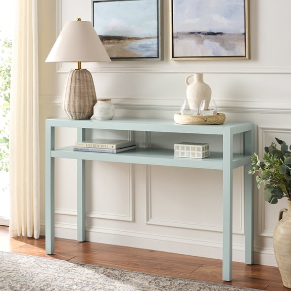 Safavieh Aeryn 1 Shelf Console Table, Light Blue