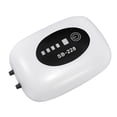 thumbnail image 2 of Bomba de oxígeno pequeña, recargable por USB, batería de litio, silenciosa, para acuario, con manguera de aire, piedra difusora, cable de alimentación SB 228, orificios dobles., 2 of 13
