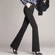 thumbnail image 1 of Puntoco Pantalones de mujer Pantalones de campana de talla grande Pantalones de trabajo de cintura ajustada Puntoco Puntoco-5, 1 of 7