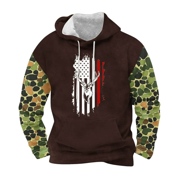 Sudaderas con capucha para hombre, moda, bolsillos, manga larga, estampado, sudaderas con capucha, blusa para hombre, blusa de poliéster