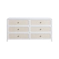 thumbnail image 3 of Patty White Rattan 6 Drawer Dresser, 3 of 4