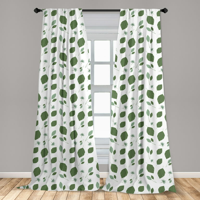 cool green and white window drapery ideas