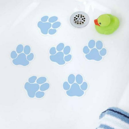 Slipx Solutions Adhesive Paw Print Bath Treads 6 Count Walmart Com