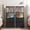 Black, variant on Resenkos Nightstands Set of 2, Smart Design with Charging Station & Night Light, Modern Style with Bookshelf, Storage Cabinet for Bedroom - White