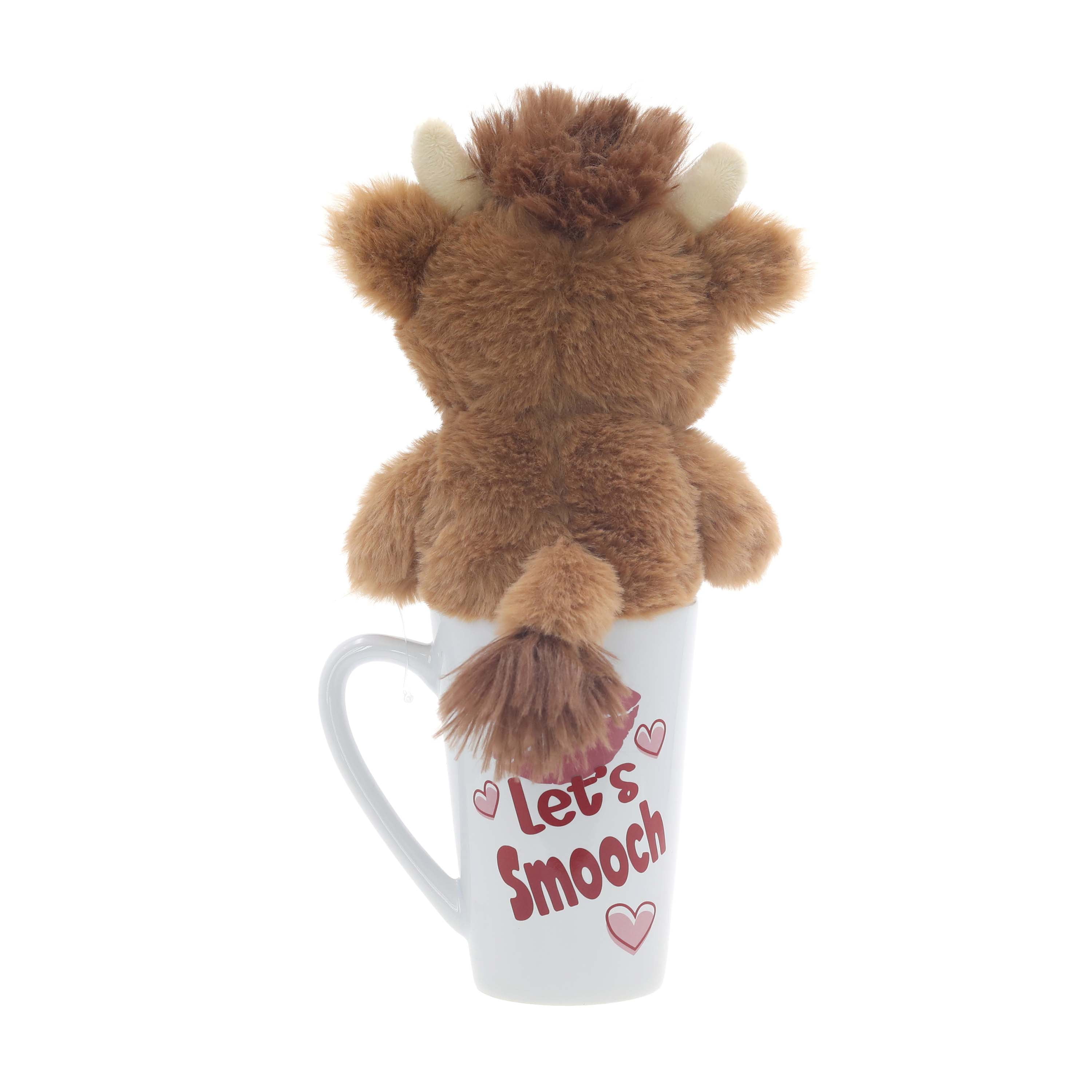Highland Cow Plush and Valentine Mug Two-Piece Set, Way to Celebrate