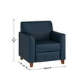 thumbnail image 4 of Flash Furniture Navy LeatherSoft Chair, 4 of 9