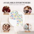 thumbnail image 4 of Uemuo Hand Drawn Colored Hearts Pattern Womens Pajama Sets,PJ Set for Women,Pajamas for Women Logo,Long Sleeve Pajama Set for Women,Soft Long Sleeve Top With Pants-Small, 4 of 9