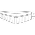 thumbnail image 4 of Wrap Around Bedskirts for King & Cal King Beds 15 Inches Drop, Gold Elastic Dust Ruffles, Easy Fit Wrinkle & Fade Resistant Silky Luxurious Fabric Solid, 4 of 7
