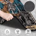 thumbnail image 3 of Zufioo Coffee-Drinking Skull Print Car Floor Mats Four-piece Set, Car Interior Accessories - Corrosion-resistant, Non-Slip, Suitable for Cars, Trucks, Vans, 3 of 7