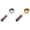 Silver+Gold, variant on CSSJKYJ 2PCS Stainless Steel Wood 1 Teaspoon Scoop, 1 Tablespoon Coffee Scoop, Wood Long Handle Coffee-Bean Scoops, Measuring Scoops for Coffee, Tea, Spices (15ML,6 Inch,Silver+Gold)