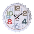thumbnail image 1 of Reloj de pared con tapa de botella de refresco de cerveza de 34 cm, reloj de decoración de cafetería de restaurante de Metal de estilo europeo, reloj de decoración para el hogar Sweethay JJ15749-05, 1 of 5