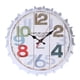 thumbnail image 1 of Cerveza Soda Bottle Cap Reloj de pared Estilo europeo Metal Restaurante Bar Hogar Cafetería Decoración Reloj, 34cm Inevent JJ15749-05, 1 of 5