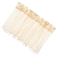 thumbnail image 1 of Minkissy Lace Boho Curtains For Bathroom Khaki Cotton Thread Privacy 1Pack, 1 of 4