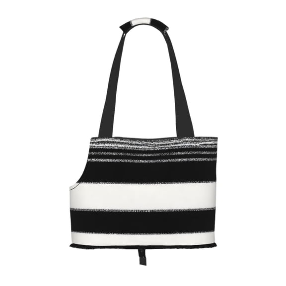 Black White Pet Tote Bag Lightweight Shoulder Bag for Shopping and Travel