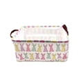 thumbnail image 2 of Easter Bunny Storage Basket, 14.96x10.24x7.87in Fabric Foldable Bin, Multi-Functional Organizer with Handles, Holiday Gift, 2 of 6