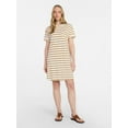 thumbnail image 3 of Time and Tru Women's Cotton T-Shirt Dress with Short Sleeves, Sizes XS-XXXL, 3 of 6