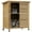 Natural Wood, variant on Outsunny Garden Shed Wooden Garden Storage Shed 2 Door, 34" x 18" x 38"