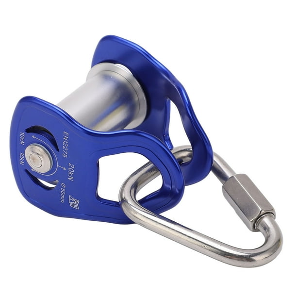 Polea de la Tirolina Slider, Zipline Polea aluminio aluminio Azul Rugged Para Deportes Al Aire Libre