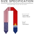 thumbnail image 6 of Kiribati Mix USA United States Flag Graduation Stole For International Student Stole Pride Cheers Shawls, 6 of 6