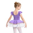 thumbnail image 5 of Aislor Girls Ruffles Sleeve Tutu Xmas Dance Dress Miss Santa Cosplay Gown Purple 6, 5 of 7