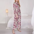 thumbnail image 3 of Sikiie Rose Flowers Women's Long-Sleeve Shirt and Full-Length Bottom Pajama Set (s-xxl)-X-Large, 3 of 7