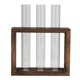 thumbnail image 2 of Tabletop Glass Tube Vase High Borosilicate Glass Pine Wood Frame Retro Tube Plant Vase for Hydroponic Plants Home Decoration3 Bottles, 2 of 4