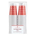 thumbnail image 3 of Social Butterfly Disposable Foam Cups, 20 oz, Red Cane Pattern, 14 Count, 3 of 4