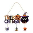 thumbnail image 4 of Letrero para puerta de Halloween,Letrero colgante para puerta de entrada Letrero de bienvenida para puerta,Letrero colgante de Halloween Decoración de pared colgante,Adorno de Halloween, 4 of 8