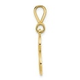 thumbnail image 2 of Diamond2Deal 14K Pendentif Initiale Lettre B en Or Jaune Script Filigrane pour Femmes (L - 0.77 Pouces, W - 0.62 Pouces), 2 of 6