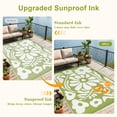 thumbnail image 6 of Moynesa 6'x9' Outdoor Rugs Waterproof, Plastic Straw RV Rugs for Outside, Large Portable RV Outdoor Rugs for Camping, Reversible Flower Picnic Mat for Camper Garden Tent, 6 of 10