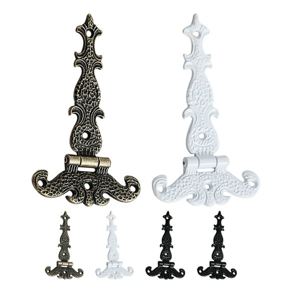Soimiss 6Pcs Vintage Style Hinges for Wooden Box Zinc Alloy Metal Hinges for Jewelry Box and Cabinet Use