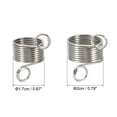 thumbnail image 2 of Anillo de tensión de hilo de metal ajustable para dedos Uxcell, 2 juegos, plateado, 2 of 6