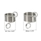 thumbnail image 2 of Anillo de tensión de hilo de metal ajustable para dedos Uxcell, 2 juegos, plateado, 2 of 6