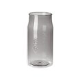 thumbnail image 2 of Dongrere Embossed Clear Plastic Vase Wide Mouth Plant Vase for Office Home Table Decor, 3.7x7.8 Inch, Gray, 2 of 6