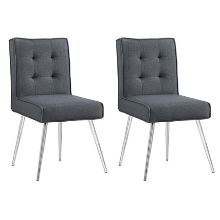 - Linon Astra Chair, Set of 2 Chairs, 18 inch Seat Height