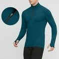 thumbnail image 5 of BXINGOHAI Men's Rash Guard Shirts with Thumb Holes Lightweight UPF 50+ Long Sleeve Sun Shirt Quick Dry Swimming Shirts Green M, 5 of 6