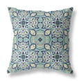 thumbnail image 1 of Amrita Sen CAPL542FSDS-ZP-20x20 Clover Leaf Floral Suede Zippered Pillow with Insert Muted Green Cream, 1 of 3