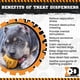 thumbnail image 4 of Dispensador de golosinas y juguete masticable SodaPup Industrial Dog Gear, 4 of 9