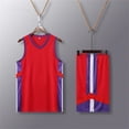 thumbnail image 4 of RKSTN Soccer Maillot Enfants Sans Manches Col Rond Chandail de Soccer avec Shorts Ensemble d'Uniforme d'Entraînement 2 Pcs Ensemble de Maillot de Soccer (Rouge, TP) Unisexe, 4 of 5