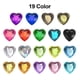 thumbnail image 5 of 60 Pcs Rhinestone de Corazón Acrílico 12mm Stickers de Gemas de Plástico para Manualidades, Azul Oscuro, 5 of 7