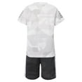 thumbnail image 2 of Lejafay Kids Boys Sport Suit Short Sleeve T-Shirt and Shorts Workout Set Football Basketball Training White 110, 2 of 7