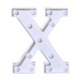 thumbnail image 2 of EGNMCR Remote Control Alphabet Letter Lights LED Light Up White Plastic Letters Standin Drain Dredge, 2 of 2