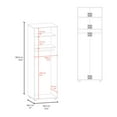 thumbnail image 4 of Depot E-Shop London Armoire, Two Shelves, Rod, Double Door Cabinet Armoire, White, 4 of 7