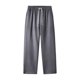 thumbnail image 1 of Pantalones de hombre de longitud completa, color liso, cintura elástica, bolsillo recto, pantalones de celebridad finos, pantalones de hombre, 1 of 3