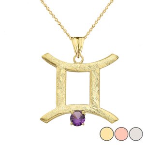 JUNE BIRTHSTONE PENDANT NECKLACE 
