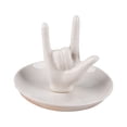 thumbnail image 1 of Ceramic Gesture Ring Rack Jewelry Plate Hand Display Rack Creative Dresser Storage Tray Gift For Loved Ones, 1 of 9
