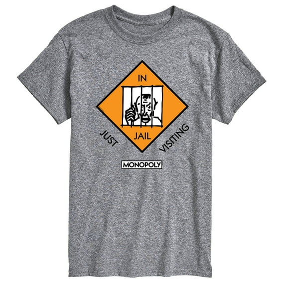 Monopoly - In Jail Just Visiting - Men's Short Sleeve Graphic T-Shirt