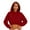 #013 Wine, variant on Felirenzacia Women's Cropped Hoodie, 350g Hooded Sweatshirt, Elastic Waistband Cuffed Pullover Tops, S-3XL