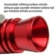 thumbnail image 3 of Sidaley Silbatos de coche 1,1-1,6 Cliber, silenciador de aleación de aluminio chapado acústico, pulido de motocicletas para automóviles, artesanía Vehículos, repuestos y accesorios Mis Rojo Sidaley VI017584-05, 3 of 6